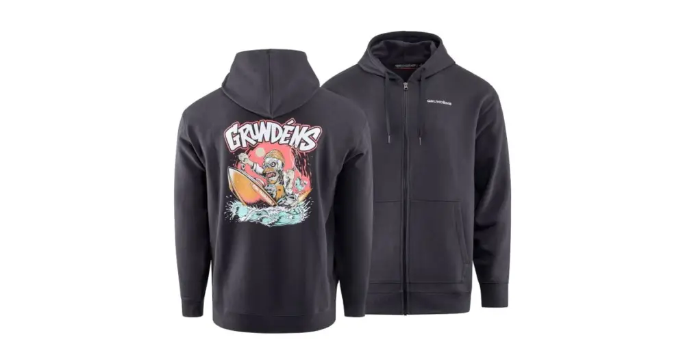 Levný Grundéns Mikina Hot Rod FZ Hoodie Black