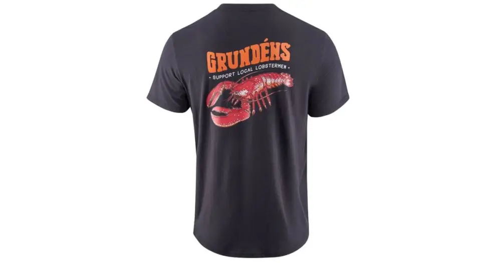 Grundéns Tričko Support Lobstermen SS T-Shirt Black Oblíbený