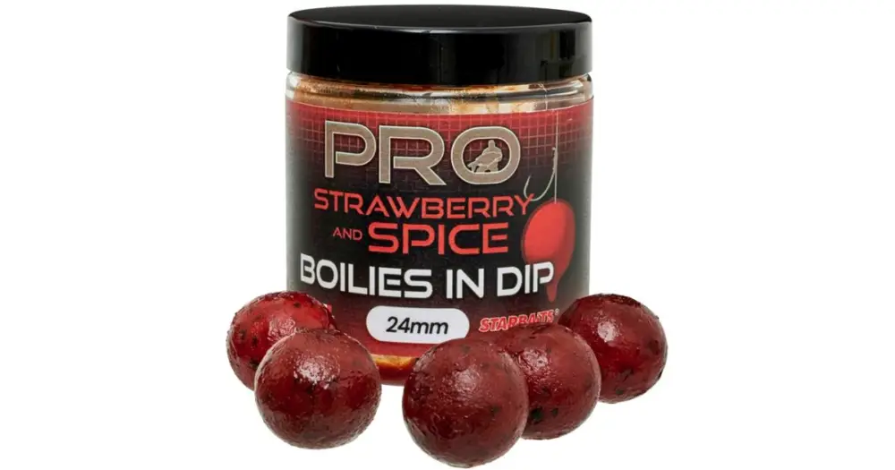 Hit Sezóny Starbaits Boilies In Dip Probiotic Strawberry Spice 150 g