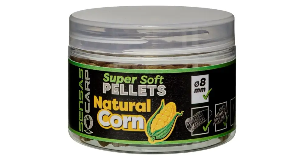 Sensas Pelety Super Soft Natural Corn 60 g Jen Po Omezenou Doba