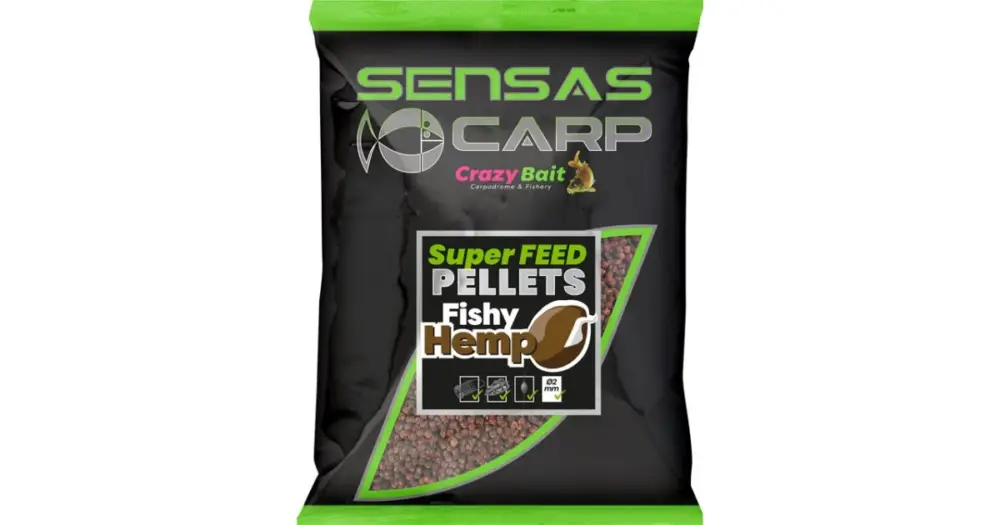 Sensas Pelety Super Feed Fishy Hemp 650 g - 4 mm Značkový
