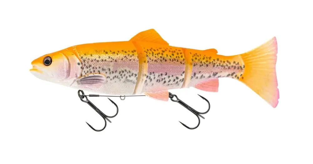 Časově Omezené Savage Gear Gumová Nástraha 3D Line Thru Trout Golden Albino - 20 cm 93 g