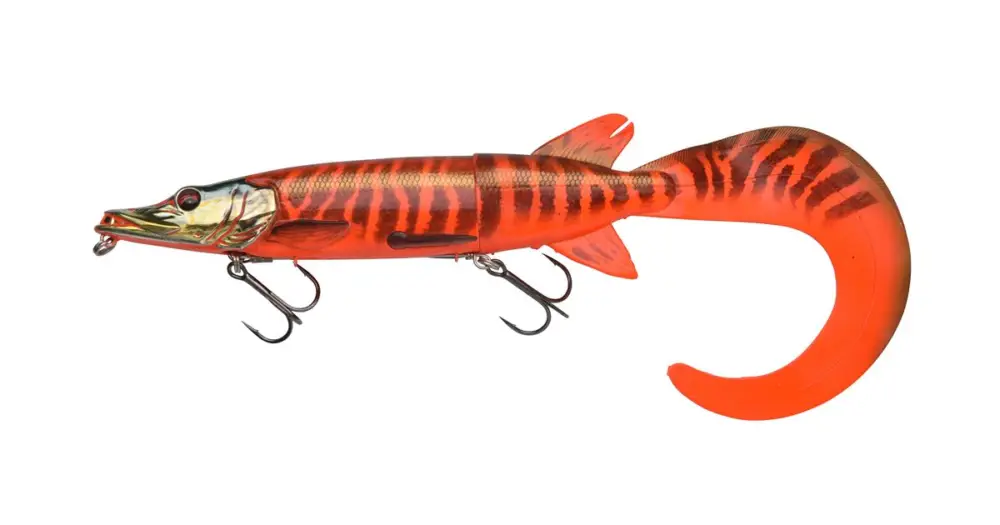 Dokud Zásoby Vydrží Savage Gear Gumová Nástraha 3D Hybrid Pike Slow Sinking Red Pike - 25 cm 100 g