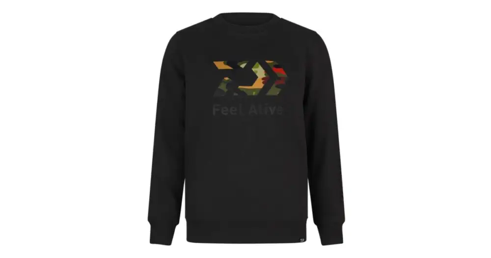 Daiwa Mikina D-Vec Hoodie Crew Neck Camo - XXL Poslední Šance