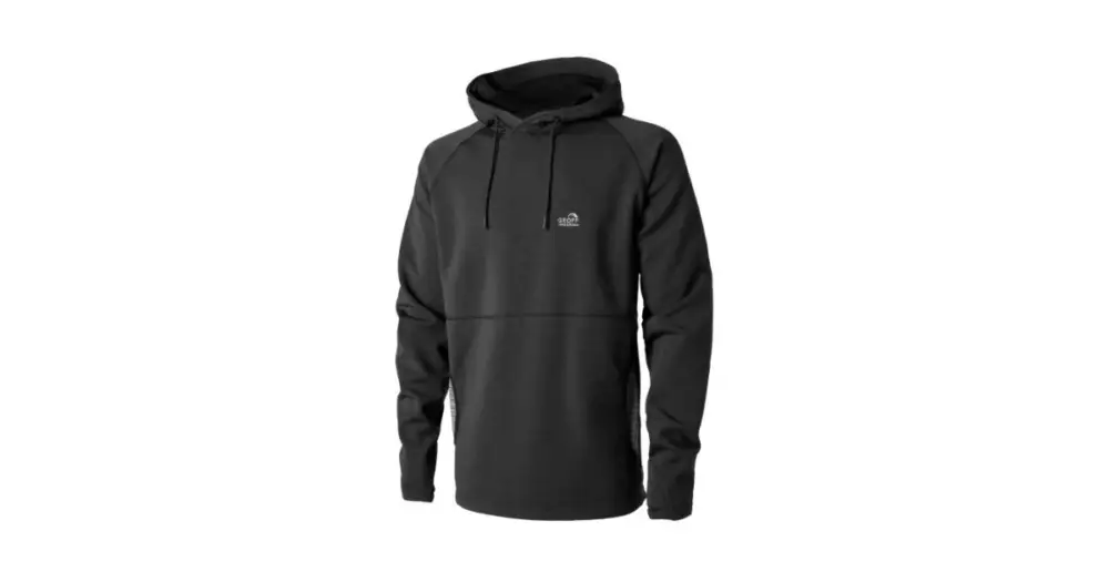 Pouze Dnes Geoff Anderson Mikina s Kapucí WizWool 335 Černá - XXXL