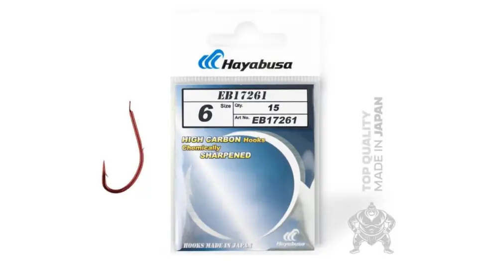 Speciální Cena Hayabusa Háčky H.MRS172 RED 15 ks - Velikost 5