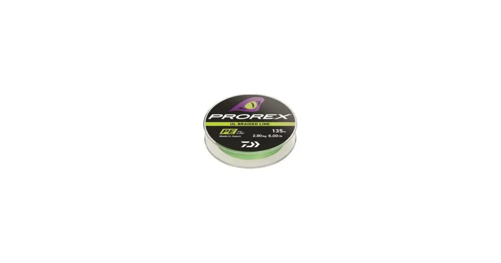 Akční Cena Daiwa Splétaná Šňůra Prorex UL Finesse Braid Chartreuse 135 m - 0,06 mm 2,8 kg