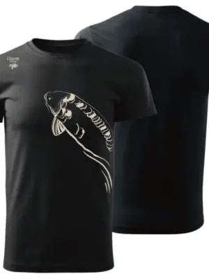 Značkový Giants Fishing Tričko Pánské Plavající Kapr Černé - XXXL