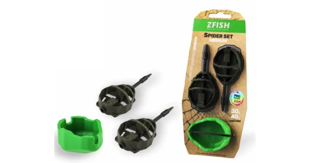 Bezpečná Platba Zfish Sada Method Feeder Spider Medium Set 50+60 g + Formička