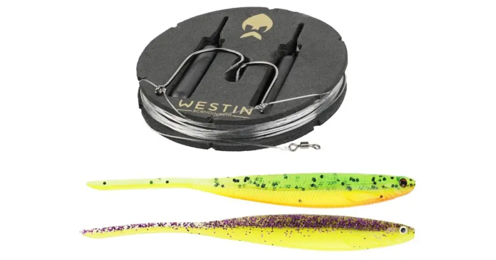 Finální Výprodej Westin Montáž s Gumovou Nástrahou Dropshot Rig Kit Shadteez Pintail Dark Water Mix - 14 g