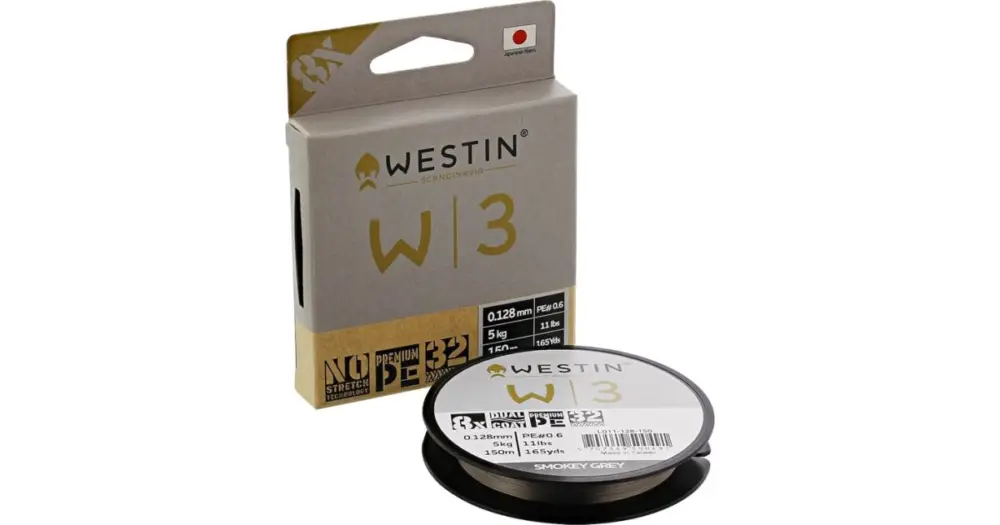 Must-Have Westin Splétaná Šňůra W3 8 Braid Smokey Grey 150 m