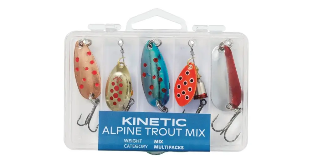 Cenová Bomba Kinetic Set Třpytek Alpine Trout Mix 5 ks