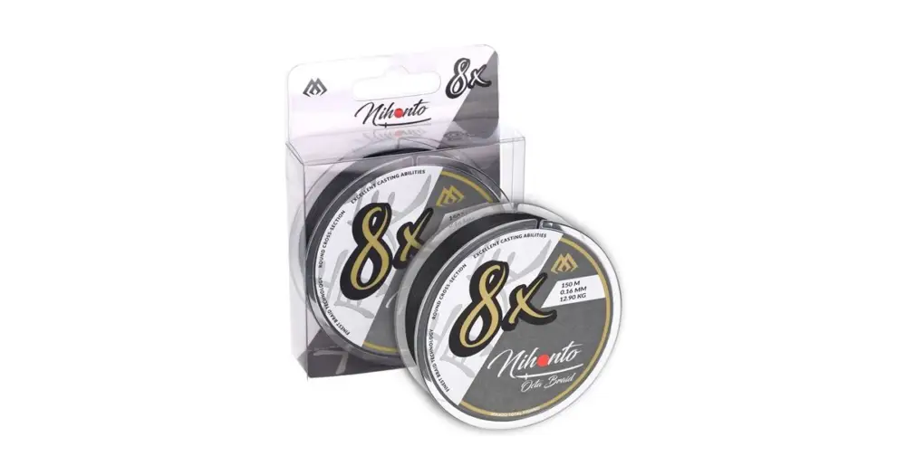 Sezónní Sleva Mikado Splétaná Šňůra Nihonto Octa Braid Černá 150 m - 0,26 mm 22,6 kg