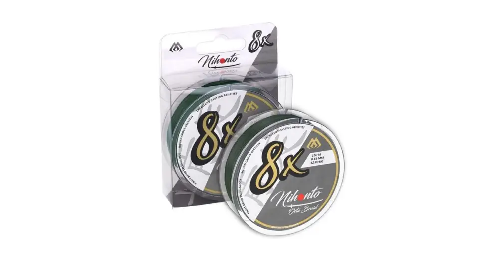 Mikado Splétaná Šňůra Nihonto Octa Braid Zelená 150 m - 0,30 mm 29,9 kg Nejprodávanější