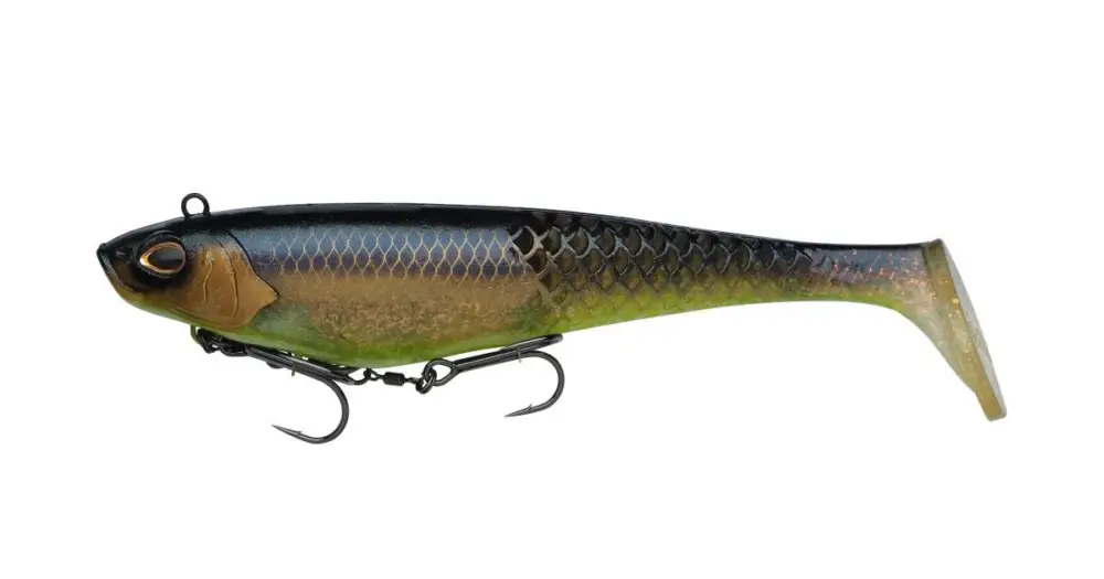 Berkley Gumová Nástraha PowerBait CullShad Deep Sinking Ayu Green - 20 cm 110 g Nejprodávanější