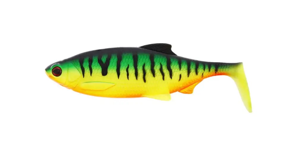 Westin Gumová Nástraha Ricky The Roach Shadtail Firetiger - 10 cm 14 g 2 ks Cenově Výhodný