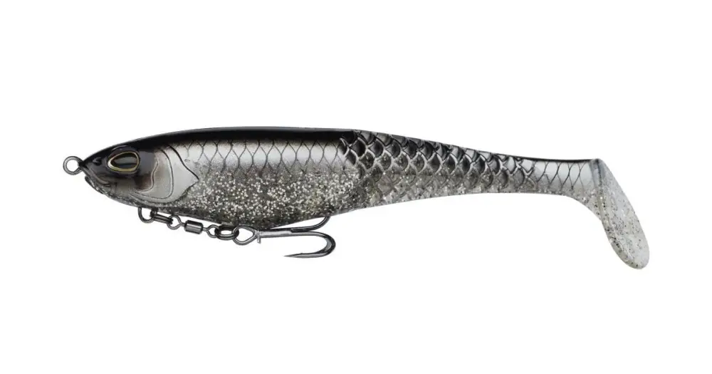 Berkley Gumová Nástraha PowerBait Cullshad Shallow Sinking Black Ghost - 15 cm 34 g Nejprodávanější