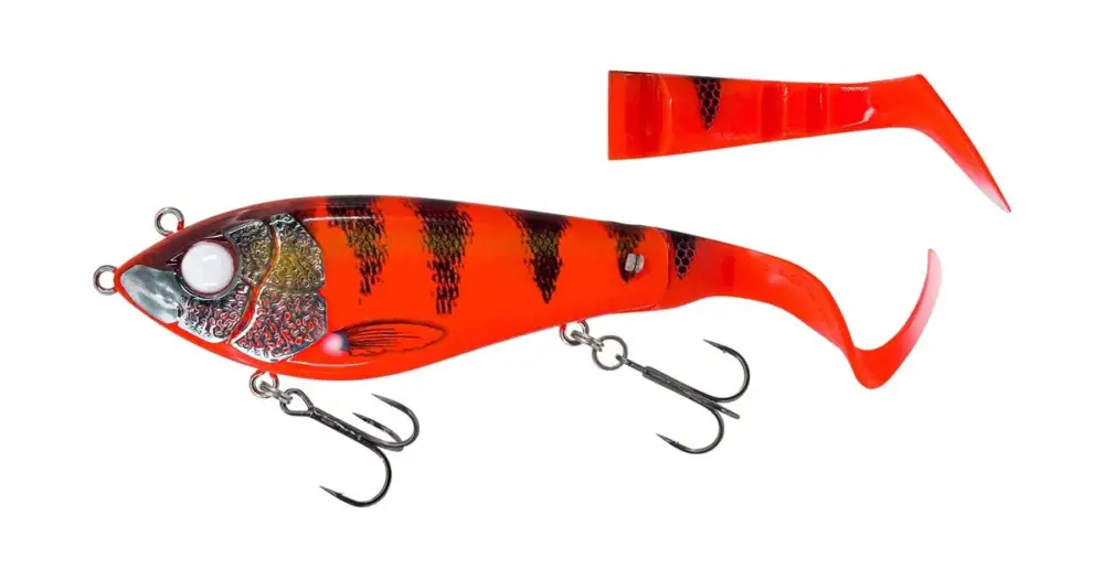 Savage Gear Nástraha Deviator Tail Slow Sinking Red Tiger - 20 cm 87 g Vrácení Zdarma