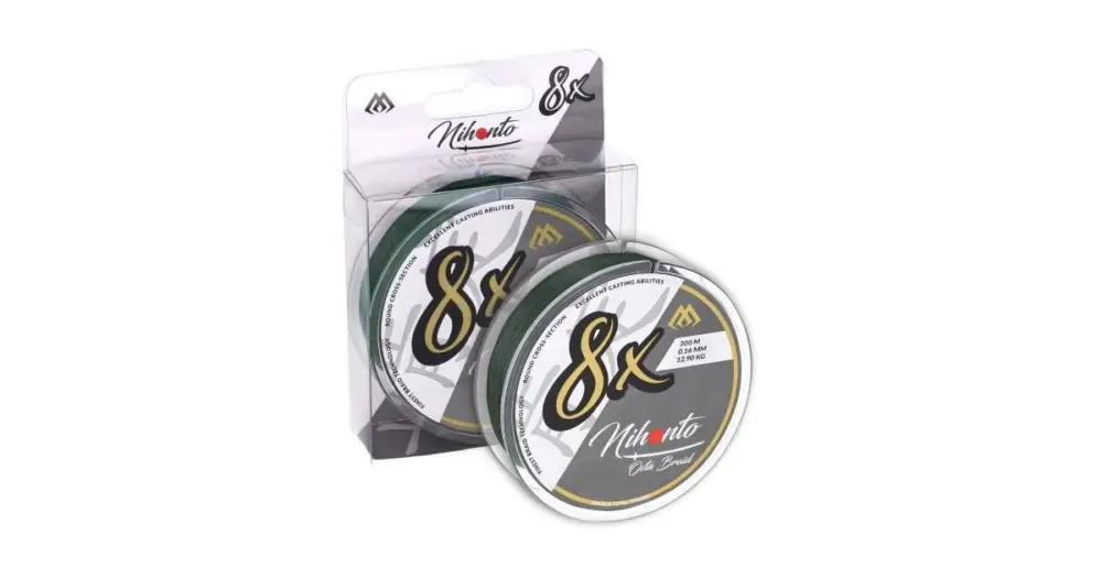 Mikado Pletená Šňůra Nihonto Octa Braid Zelená 300 m - 0,16 mm 12,9 kg Cenová Bomba