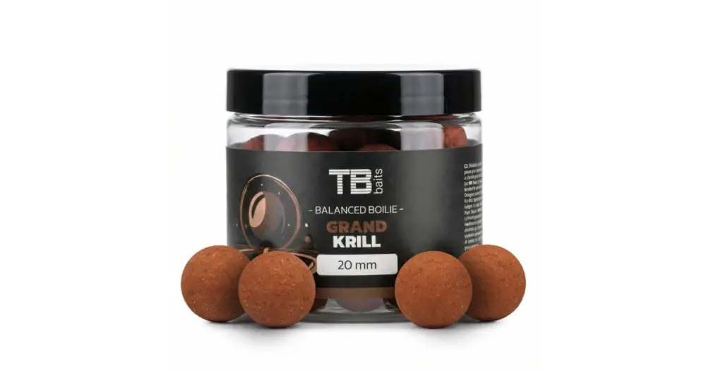 TB Baits Vyvážené Boilie Balanced + Atraktor Grand Krill 100 g - 20 mm Objednat Nyní