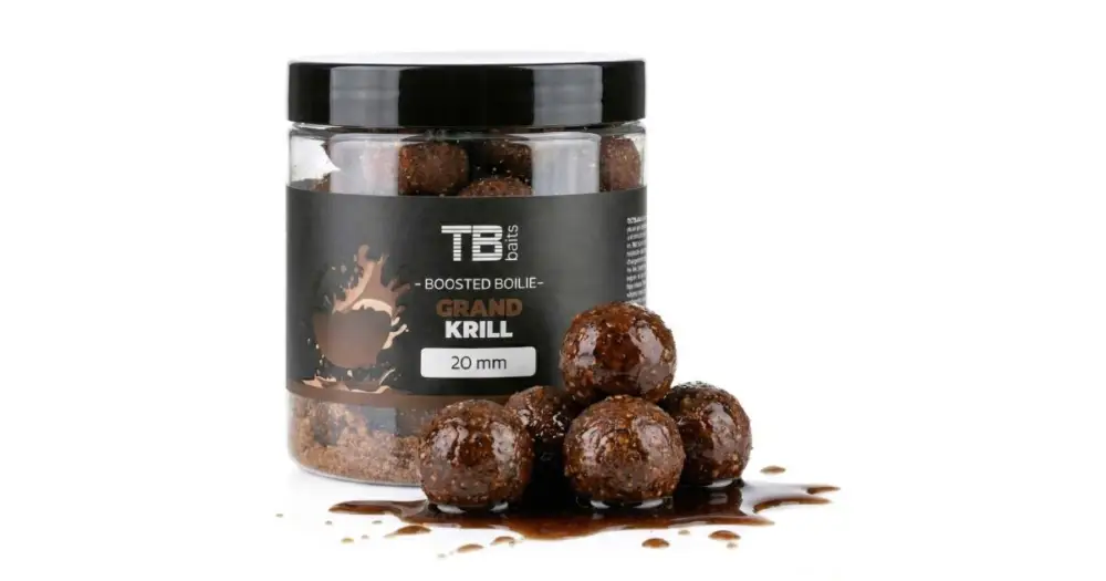 Nejprodávanější TB Baits Boosterované Boilie Grand Krill 120 g - 16 mm