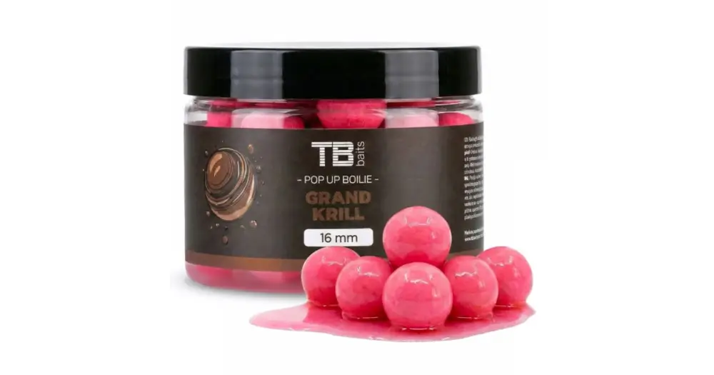 TB Baits Plovoucí Boilie Pop-Up Grand Krill + NHDC 50 g Vrácení Zdarma