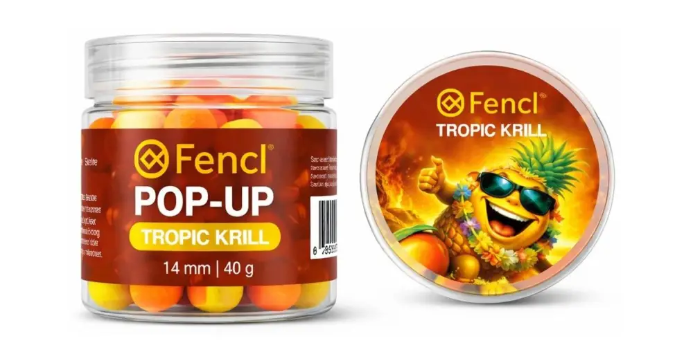 Nová Kolekce Fencl Plovoucí Boilie Pop Up Tropic Krill 40 g 14 mm