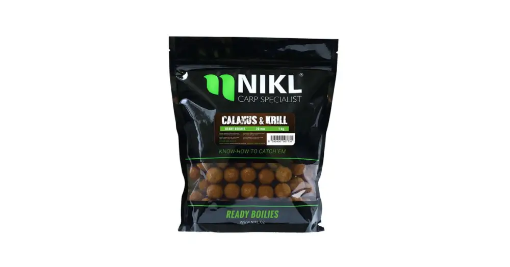 Levný Nikl Boilie Ready Calanus & Krill - 1 kg 15 mm