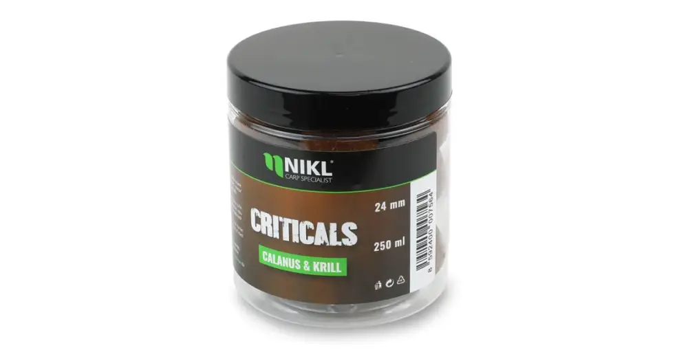 Nikl Criticals boilie Calanus & Krill 250 ml - 24 mm Koupit Online