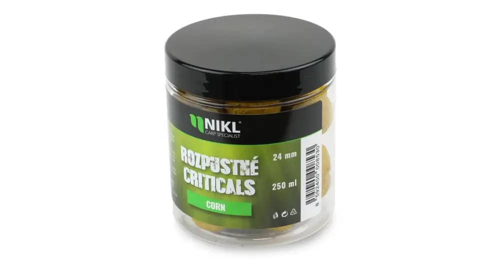 Sleva Nikl Rozpustné Criticals Boilie Corn 250 ml - 14 mm
