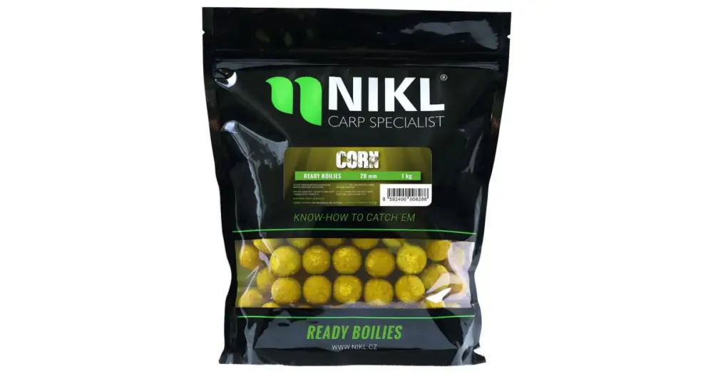 Nikl Boilie Ready Corn - 1 kg 20 mm Nejprodávanější