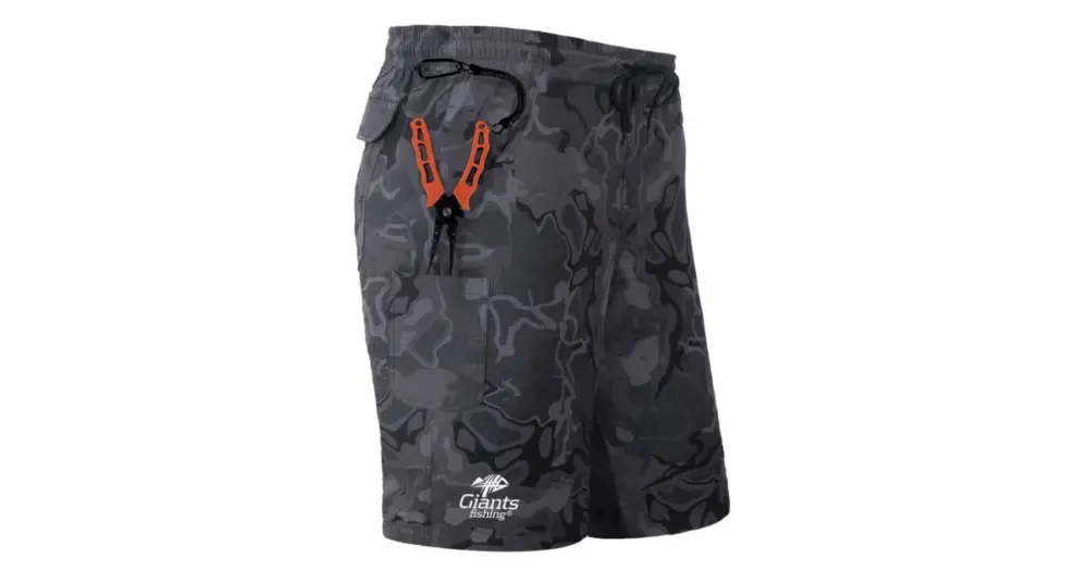Giants Fishing Kraťasy Shorts Quick Dry UV50+ Camo Grey - M Akční Nabídka