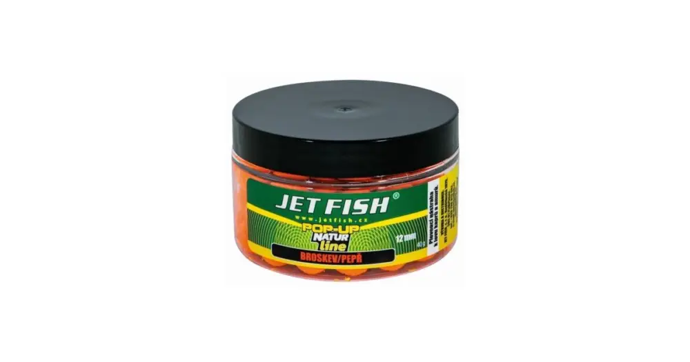 Jet Fish Plovoucí Boilie Pop-Up Natur Line Broskev Pepř - 40 g 12 mm Koupit Online