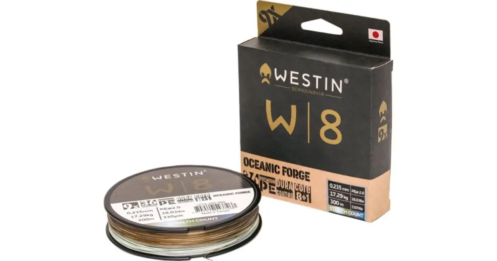 Westin Splétaná Šňůra W8 9-Braid Oceanic Forge 300 m - 0,330 mm 32,02 kg Kup Teď