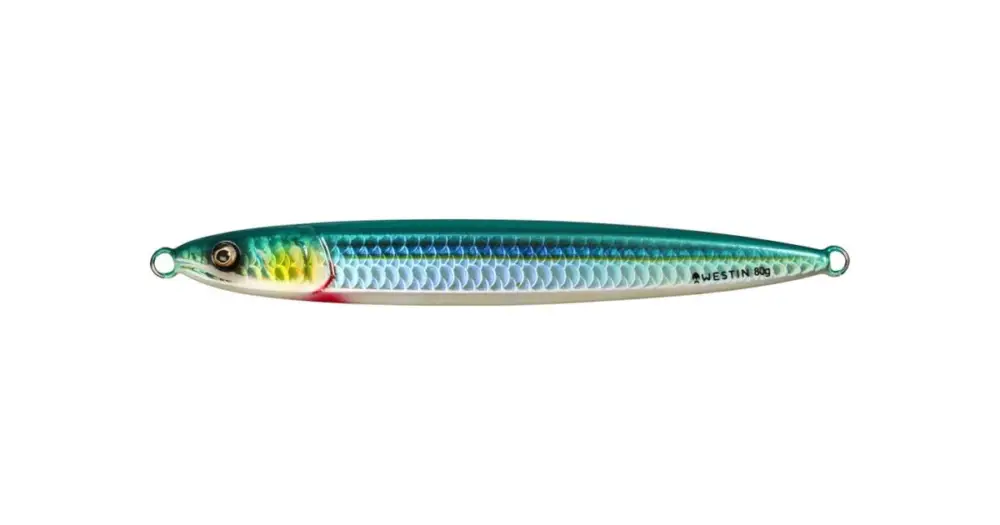 Bezpečná Platba Westin Pilker Flashin Anchovy Sayoris Zebra UV - 12 cm 60 g