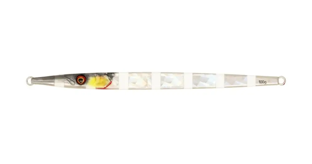 Speciální Cena Westin Pilker Flashin Garfish Zebra Glow - 13 cm 40 g