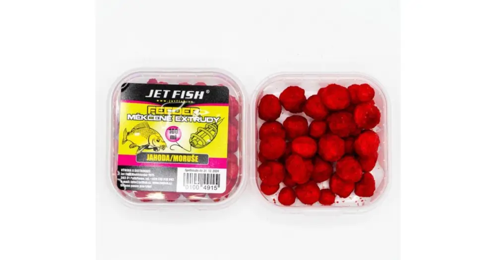 Expresní Doručení Jet Fish Měkčené Extrudy 100 ml - Jahoda Moruše