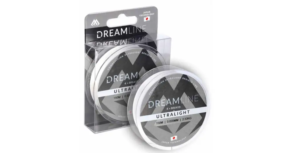 Zlevněný Mikado Splétaná Šňůra Dreamline Ultralight Bílá 150 m - 0,047 mm 3,87 kg