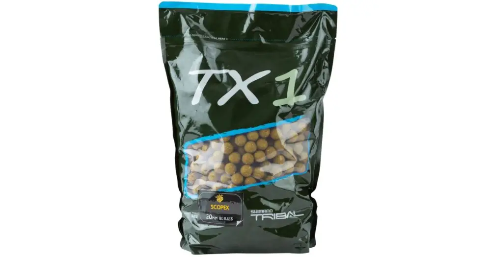 Akční Nabídka Shimano Boilie TX1 Scopex - 5 kg 20 mm