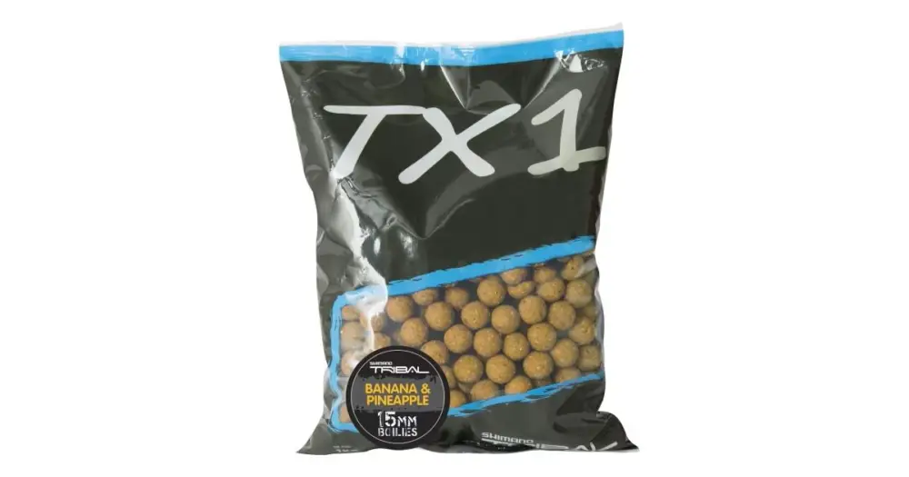Shimano Boilie TX1 Banana & Pineapple - 5 kg 15 mm Vysoce Kvalitní