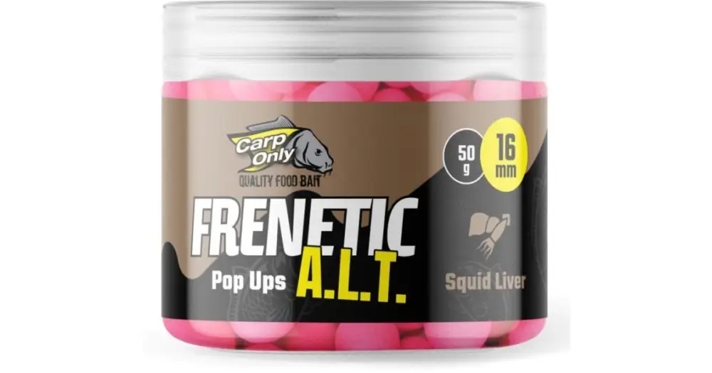 Carp Only Plovoucí Boilies Frenetic A.L.T. Hi-Visual Pop Ups 16 mm 50 g - Squid Liver Objednat Nyní