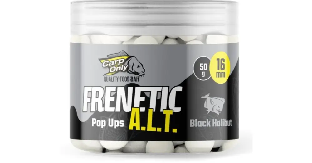 Oblíbený Carp Only Plovoucí Boilies Frenetic A.L.T. Hi-Visual Pop Ups 16 mm 50 g - Black Halibut