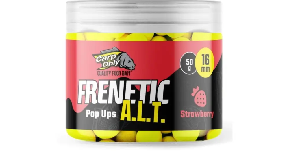 Carp Only Plovoucí Boilies Frenetic A.L.T. Hi-Visual Pop Ups 16 mm 50 g - Strawberry Nejlepší Volba