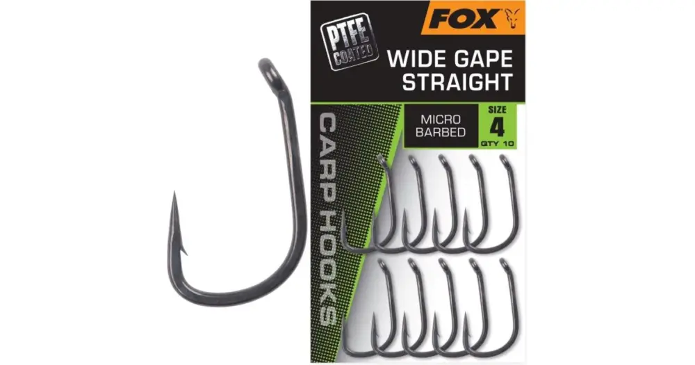 Fox Háčky Wide Gape Straight 10 ks - 6 Víkendová Akce