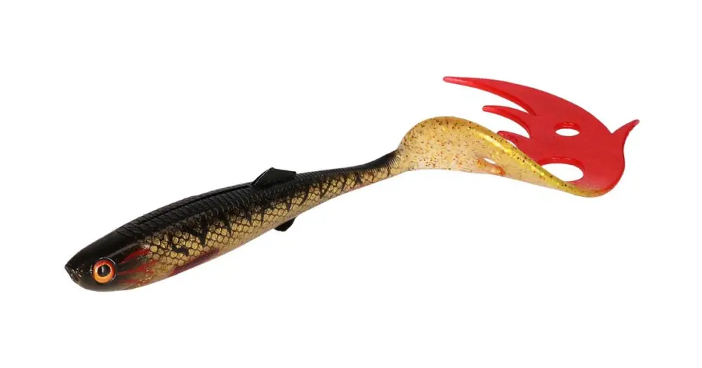 Mikado Gumová Nástraha Sicario Pike Tail Spotted Bullhead Balení - 18 cm 29 g 2 ks Doprava Zdarma