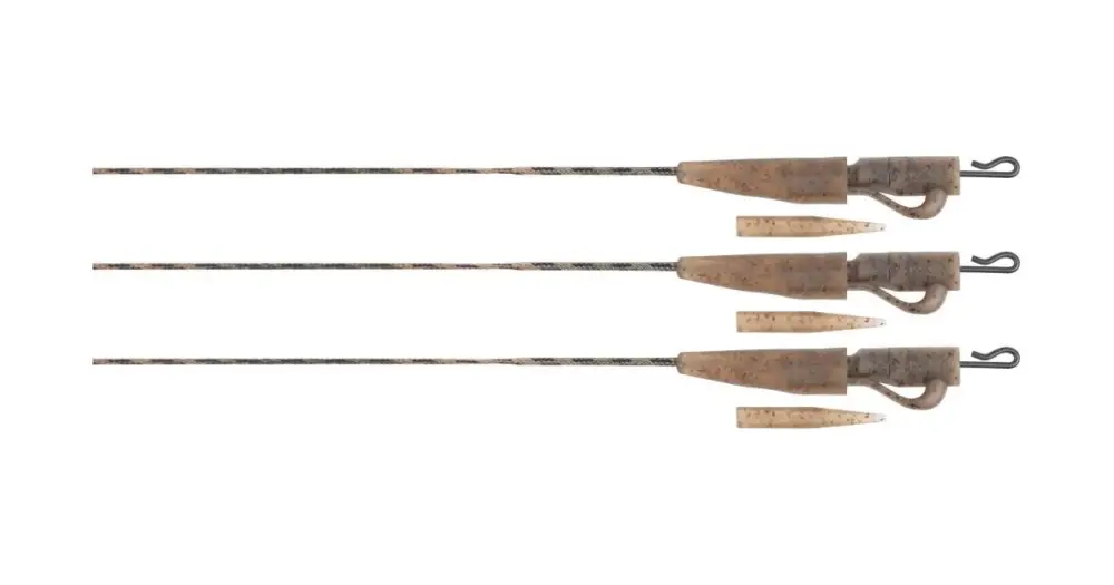 Sleva Fox Montáž Edges Camo Submerge Lead Clip Leaders 75 cm 3 ks - 40 lb