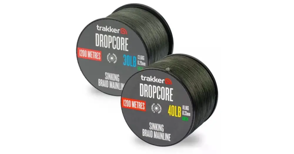 Pouze Dnes Trakker Kmenová Šňůra Dropcore Braid Green 1200 m - 0,33 mm 30 lb