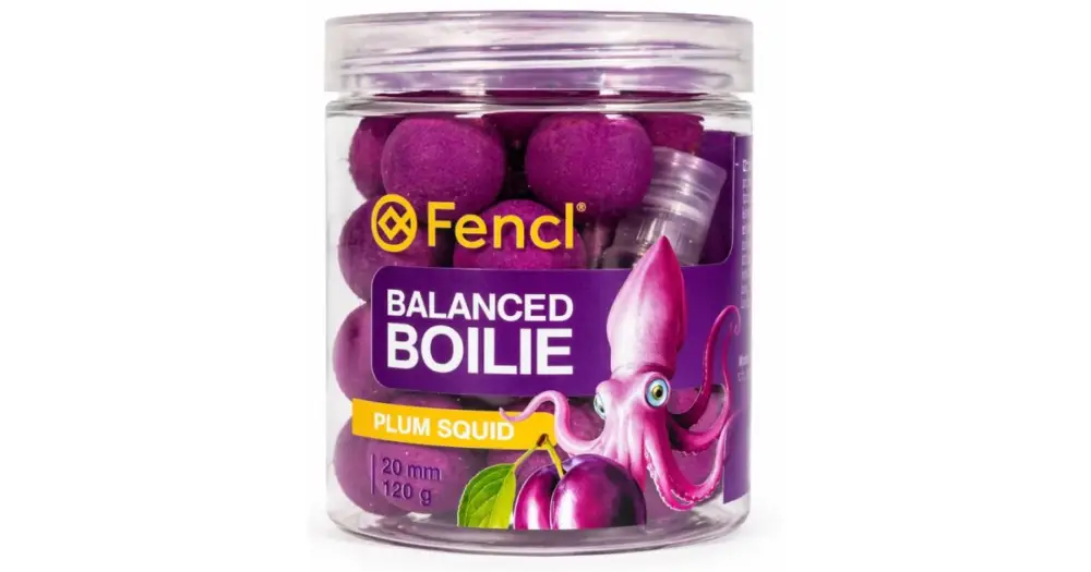 Poslední Šance Fencl Vyvážené Boilie Balanced Plum Squid 120 g 20 mm
