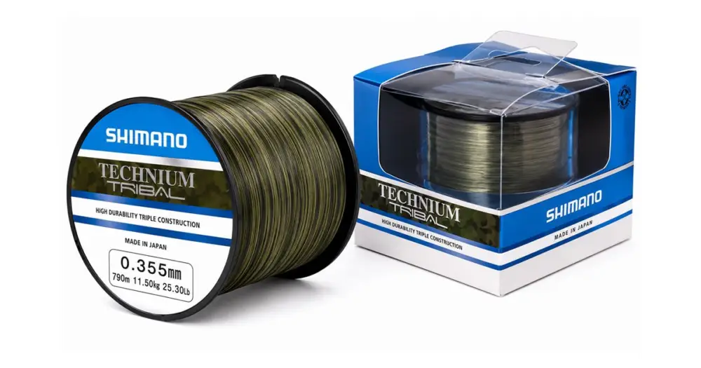 Shimano Vlasec Technium Tribal A Mono Camou - Průměr 0,355 mm Nosnost 11,5 kg Návin 790 m Omezená Nabídka