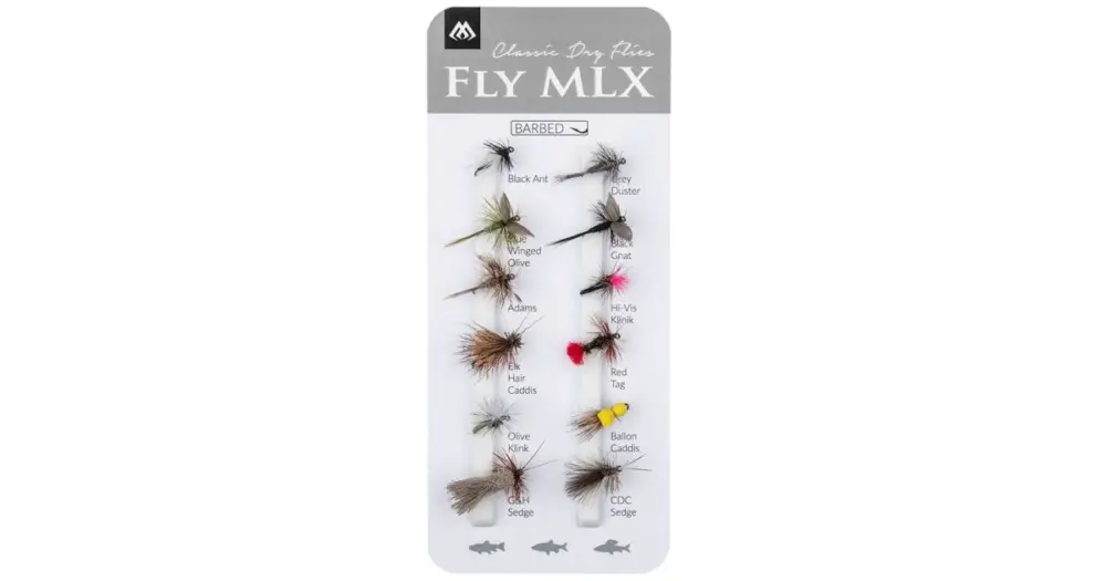 Mikado Sada Umělých Mušek Dry Flies Barbed 12 ks Výhodná Nabídka